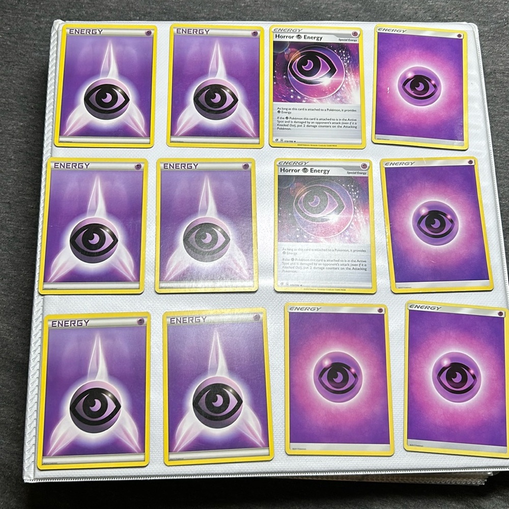lot of 97 purple pokémon cards